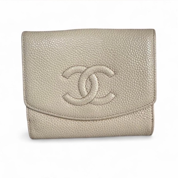 CHANEL Handbags - CHANEL Cavier Leather Wallet